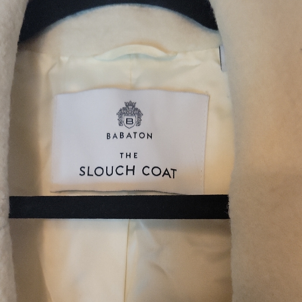 Babaton Ivory Slouch Coat